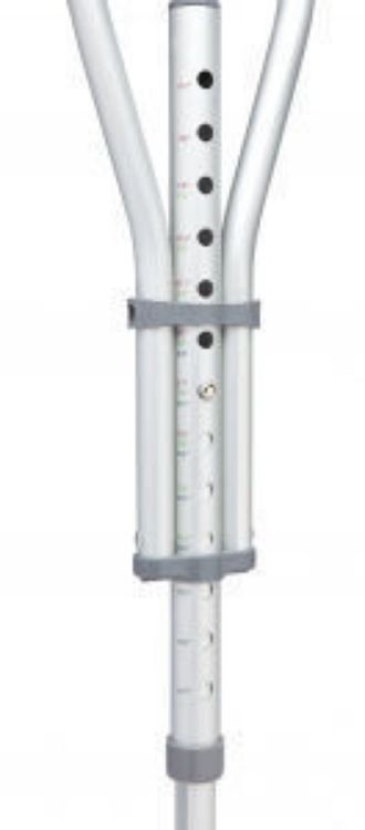 MEDLINE QUICK-FIT ALUMINIUM CRUTCH, 4'7" - 6'7"