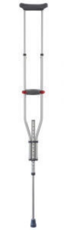 MEDLINE QUICK-FIT ALUMINIUM CRUTCH, 4'7" - 6'7"