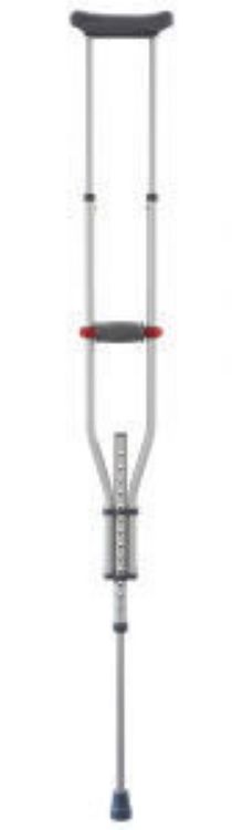 Medline Quick-Fit Aluminium Crutch, 4'7" - 6'7"