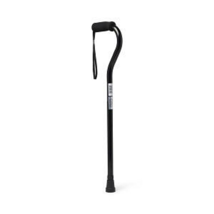 MEDLINE OFFSET HANDLE CANE ALUMINUM
