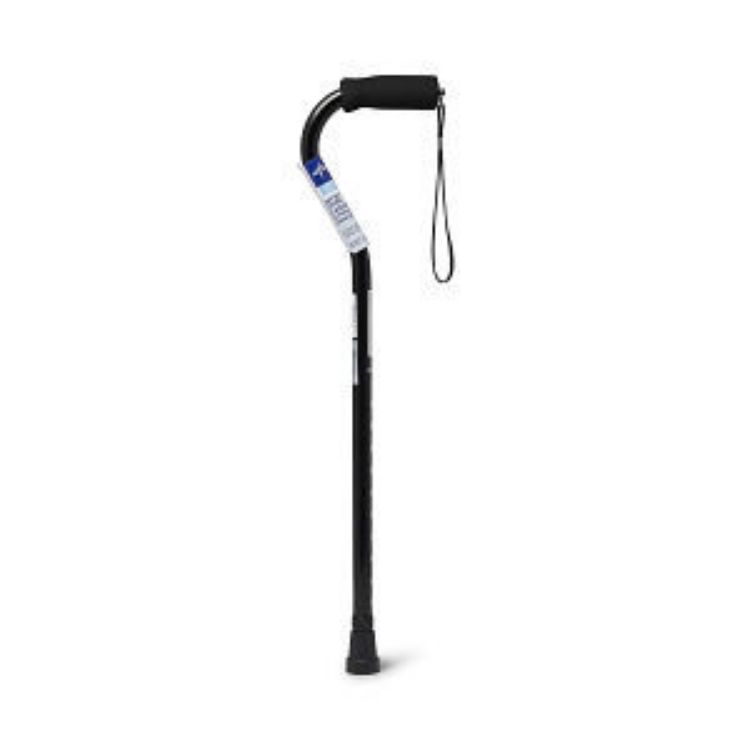 MEDLINE OFFSET HANDLE CANE ALUMINUM