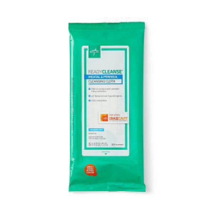 Medline Perineal Cleansing Cloth, 8" X 8"