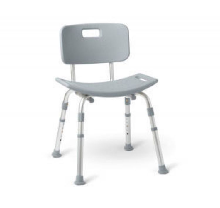 MEDLINE FOLDING BATH CHAIR WITH BACK