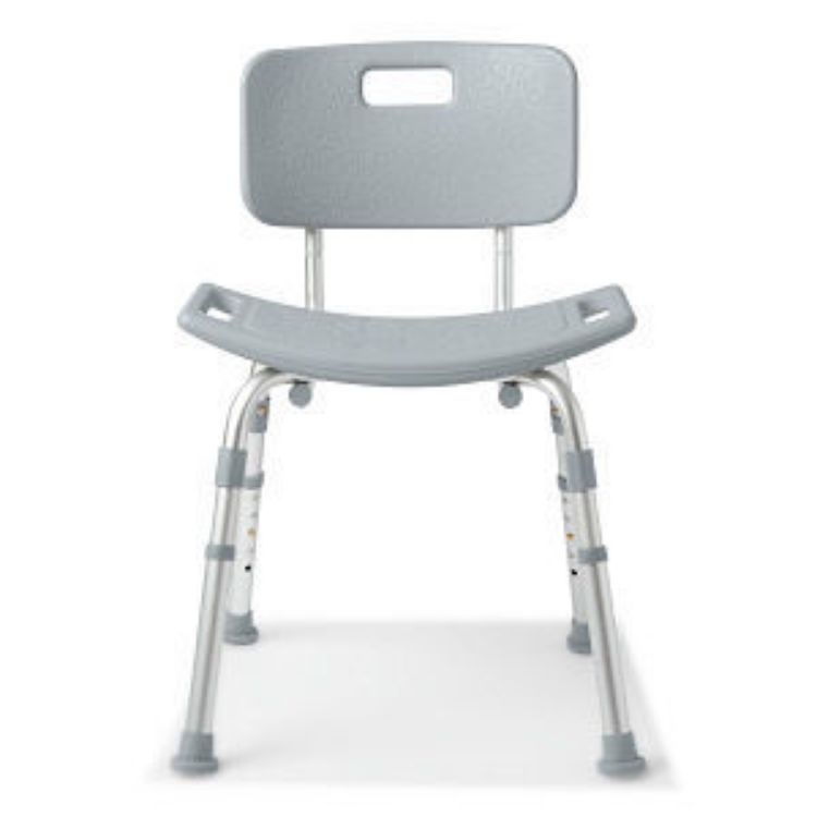 MEDLINE FOLDING BATH CHAIR WITH BACK