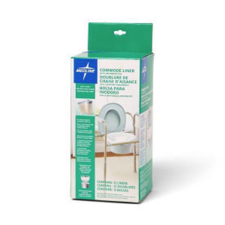MEDLINE COMMODE LINER WITH ABSORBENT PAD