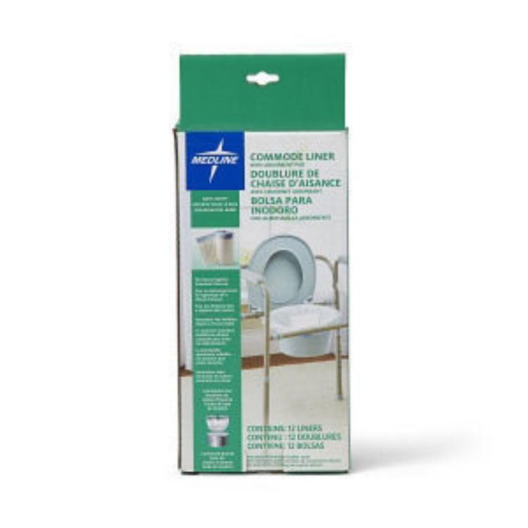 MEDLINE COMMODE LINER WITH ABSORBENT PAD