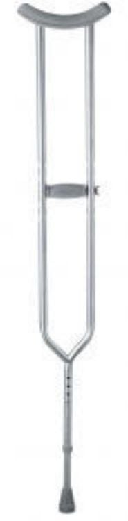 Medline Aluminium Crutch, Adult, 650 Lb. Capacity