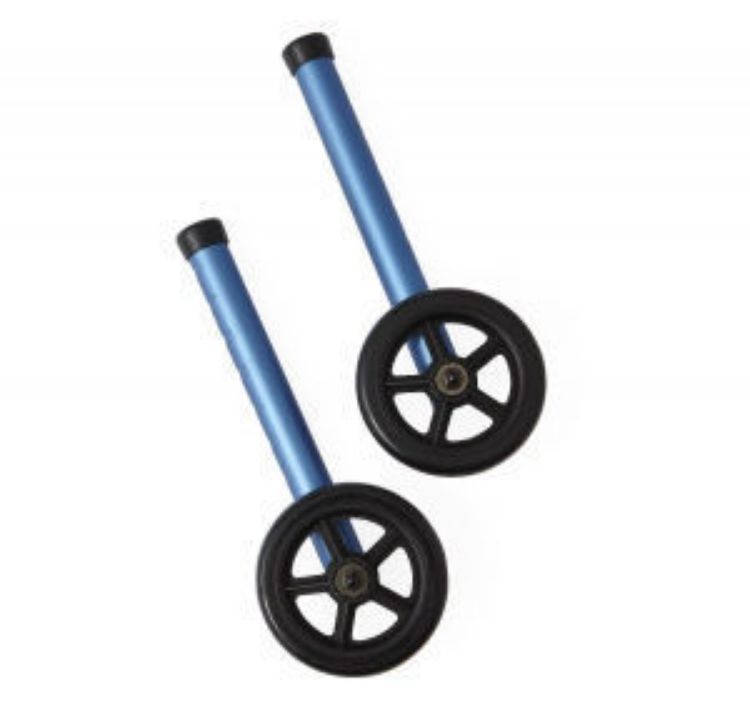 MEDLINE FOLDING PADDLE WALKER WITH 5" WHEELS, ADULT