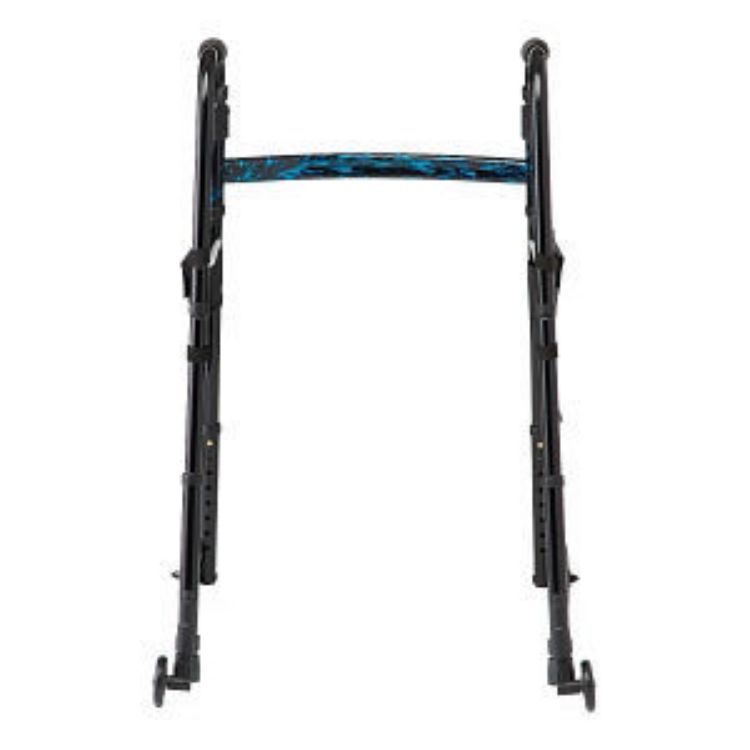 MEDLINE TRIGGER FOLDING WALKER WITH 5" WHEELS