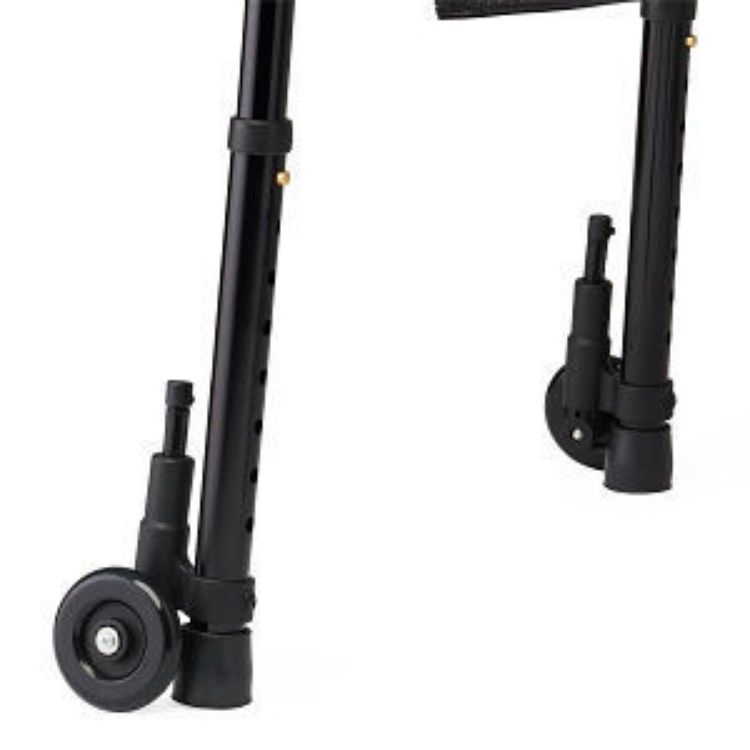 MEDLINE TRIGGER FOLDING WALKER WITH 5" WHEELS