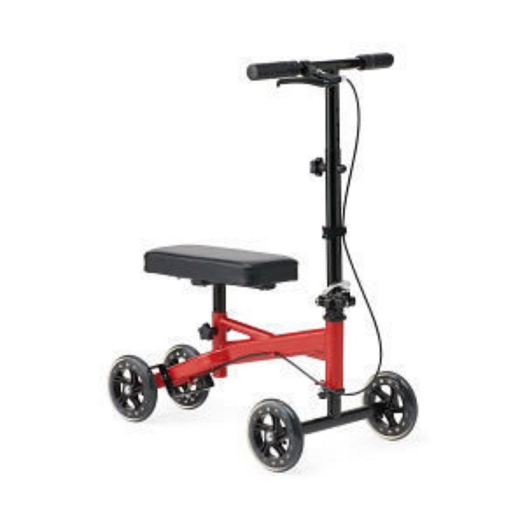 MEDLINE ECONOMY KNEE WALKER, RED