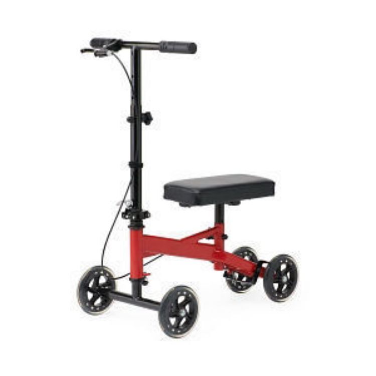 MEDLINE ECONOMY KNEE WALKER, RED