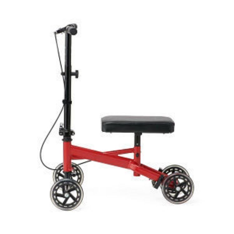 MEDLINE ECONOMY KNEE WALKER, RED