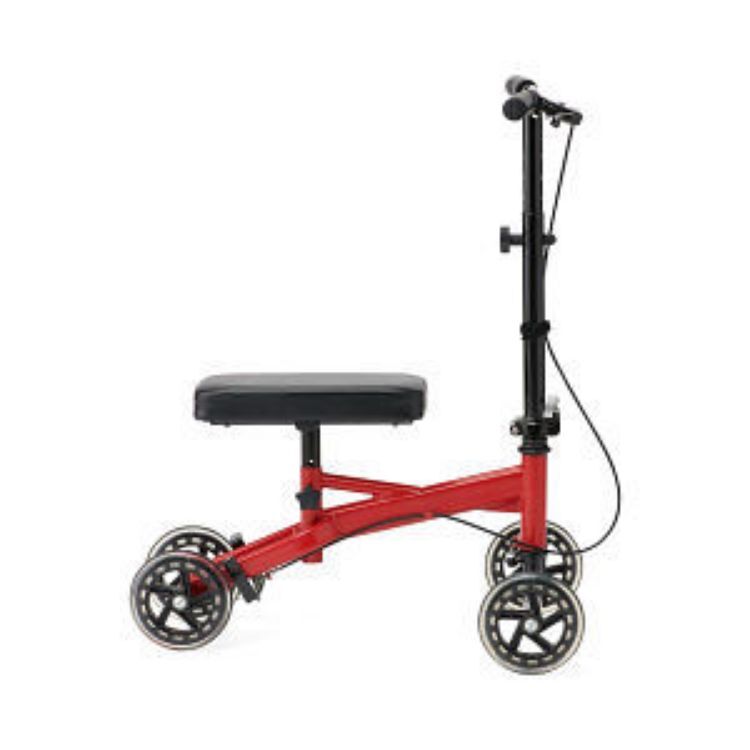 MEDLINE ECONOMY KNEE WALKER, RED