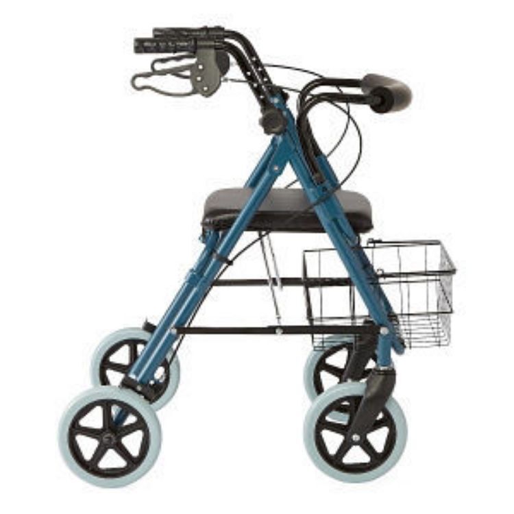 MEDLINE GUARDIAN DLX ROLLATOR WALKER WITH 8" WHEELS