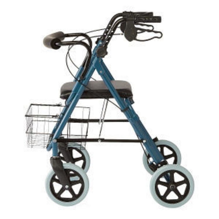 MEDLINE GUARDIAN DLX ROLLATOR WALKER WITH 8" WHEELS