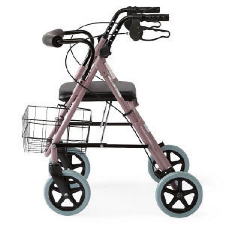 	MEDLINE GUARDIAN DLX ROLLATOR WALKER WITH 8" WHEELS