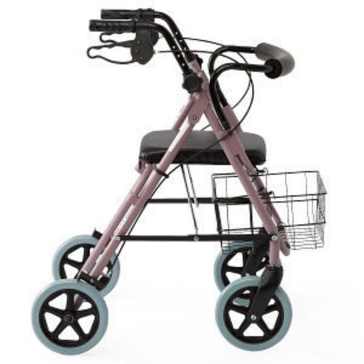 	MEDLINE GUARDIAN DLX ROLLATOR WALKER WITH 8" WHEELS