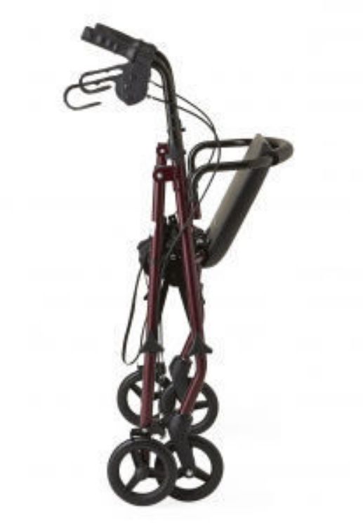 Medline Economy Steel Rollator With 6" Wheels, Knock-Down