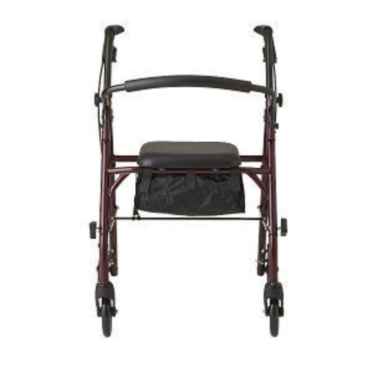 Medline Economy Steel Rollator With 6" Wheels, Knock-Down