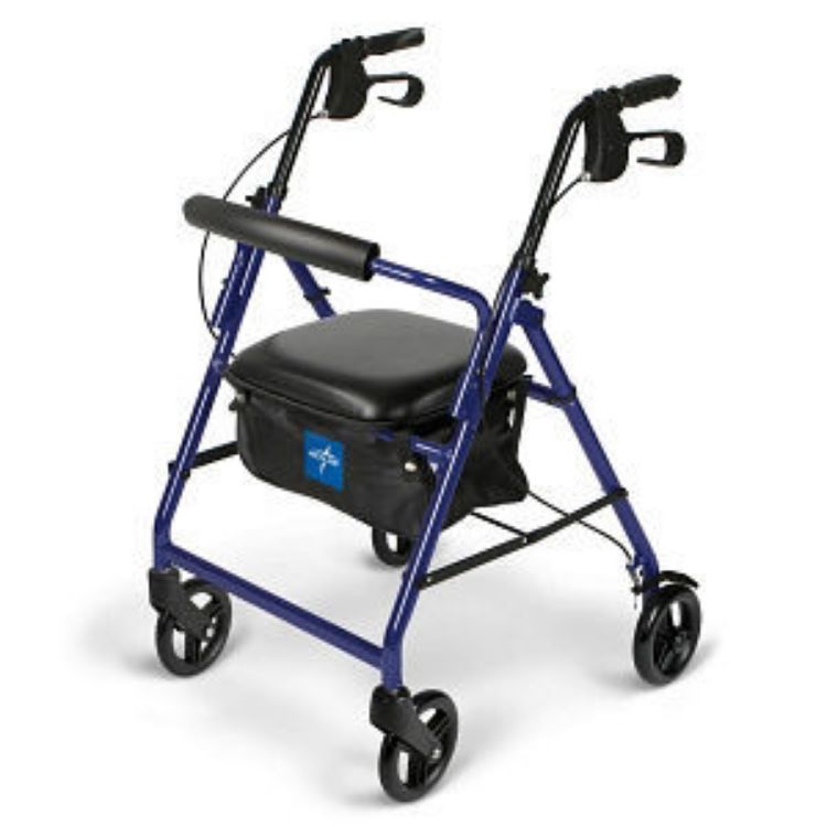 MEDLINE ECONOMY ROLLATOR WITH 6" WHEELS