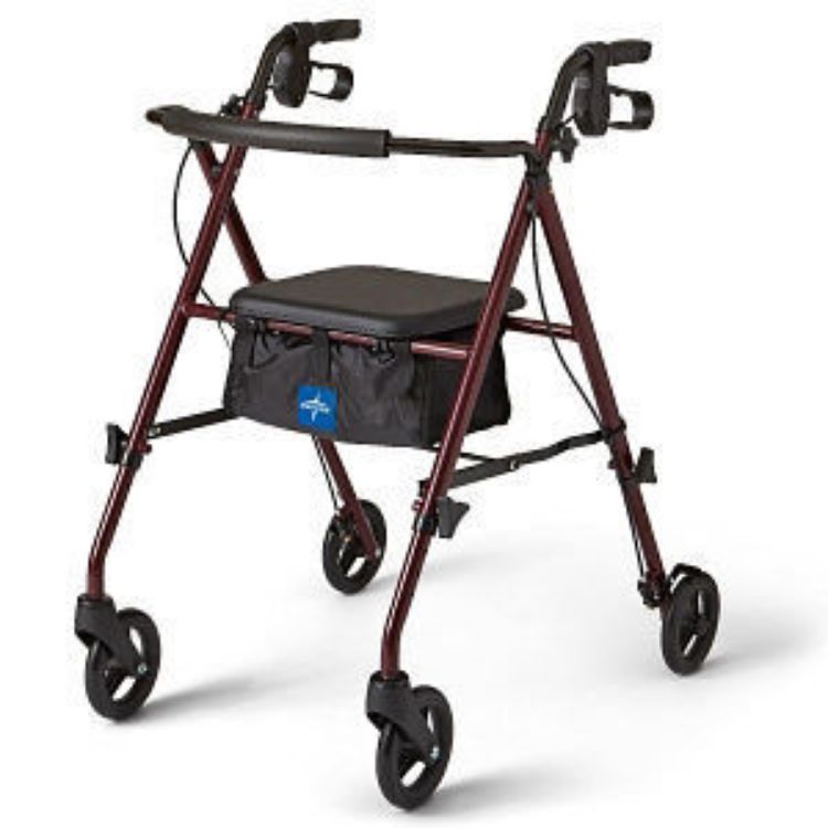 MEDLINE SUPERLIGHT STEEL ROLLATOR 6" WHEELS