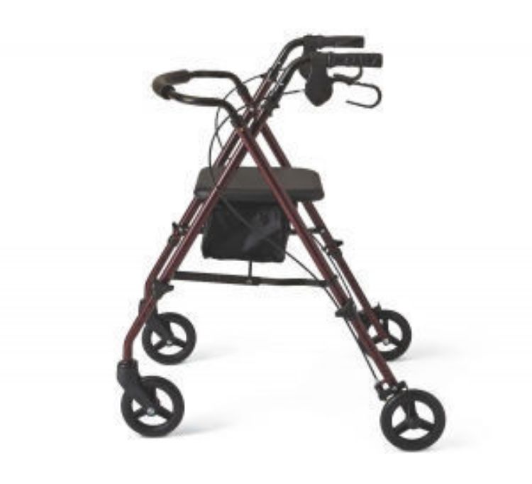 MEDLINE SUPERLIGHT STEEL ROLLATOR 6" WHEELS