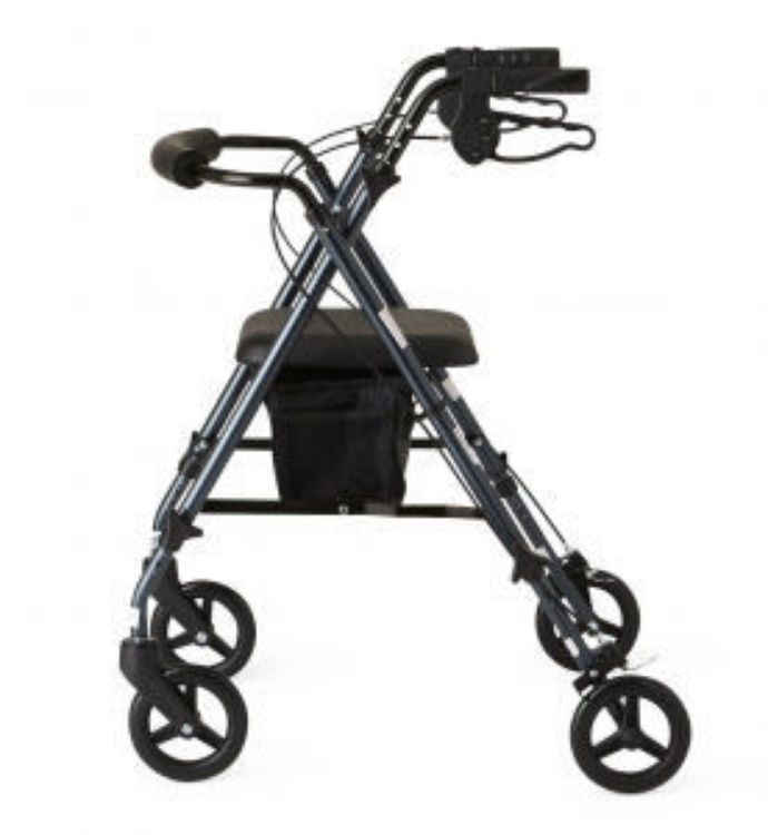 MEDLINE SUPERLIGHT ALUMINUM ROLLATOR WITH 6" WHEELS