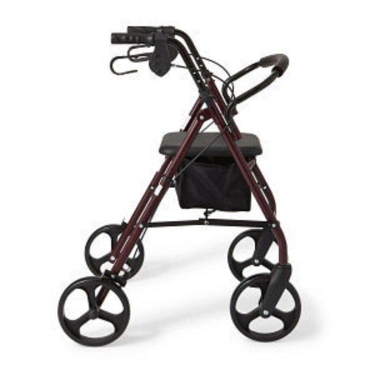 MEDLINE BASIC STEEL ROLLATOR WITH 8" WHEELS