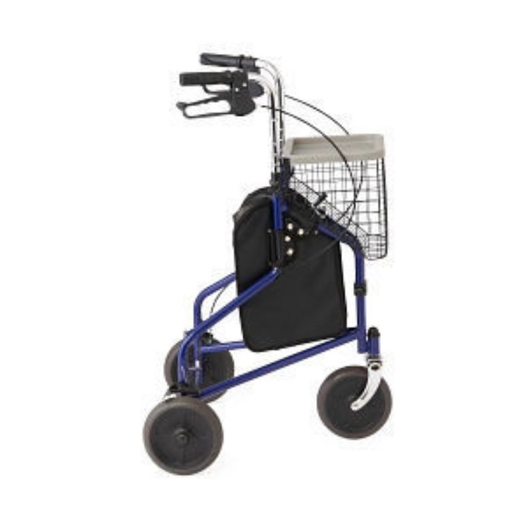 MEDLINE THREE WHEELED STEEL ROLLATOR