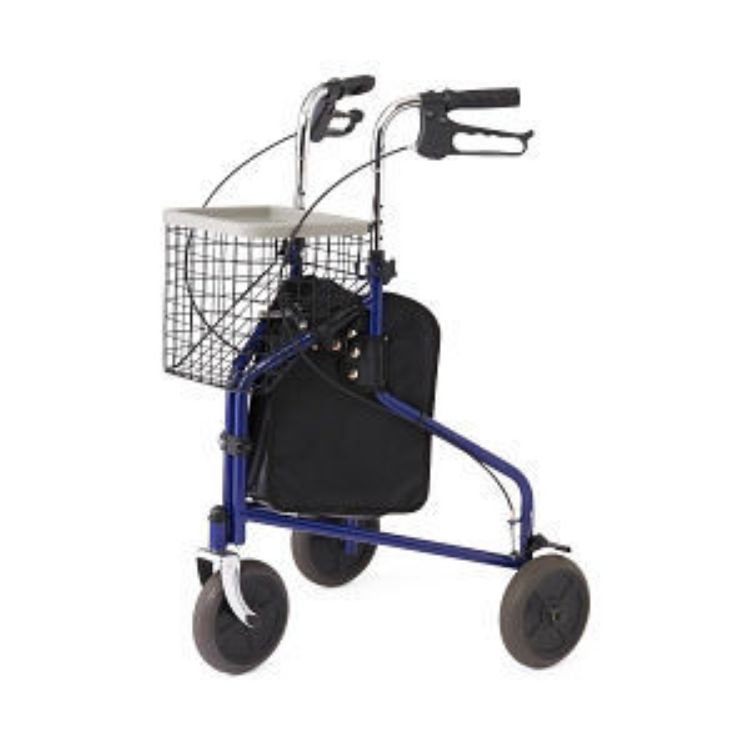 MEDLINE THREE WHEELED STEEL ROLLATOR