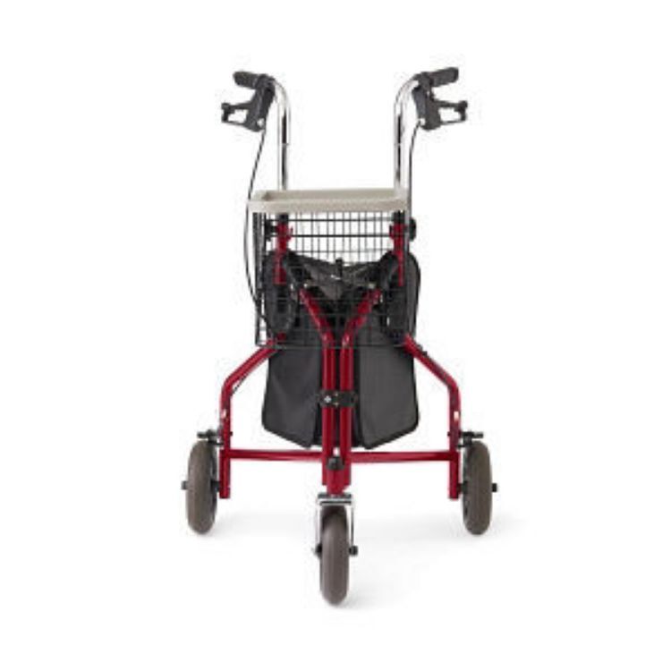 MEDLINE THREE WHEELED STEEL ROLLATOR