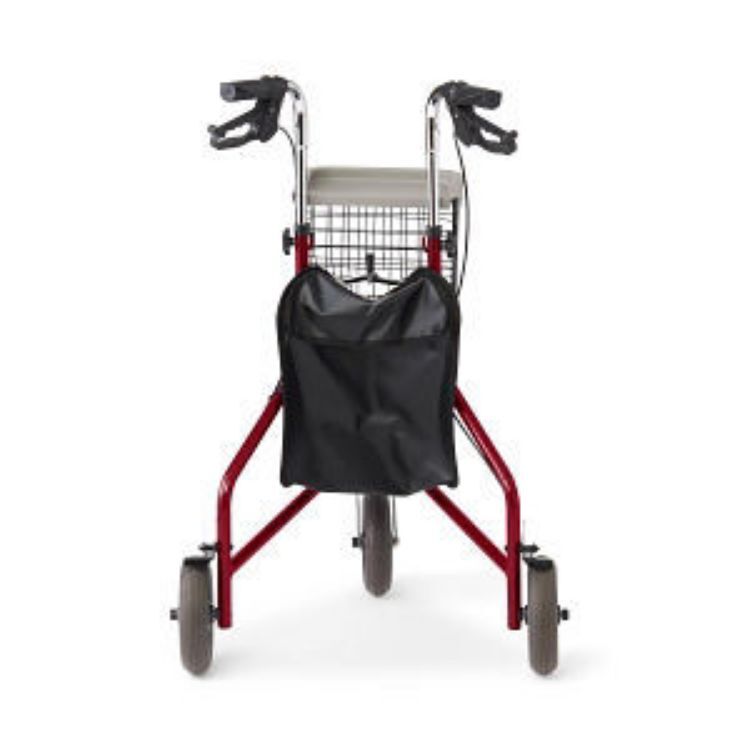 MEDLINE THREE WHEELED STEEL ROLLATOR