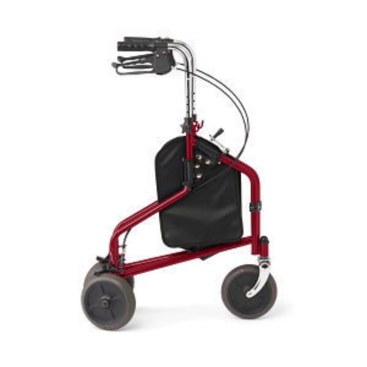 MEDLINE THREE WHEELED STEEL ROLLATOR