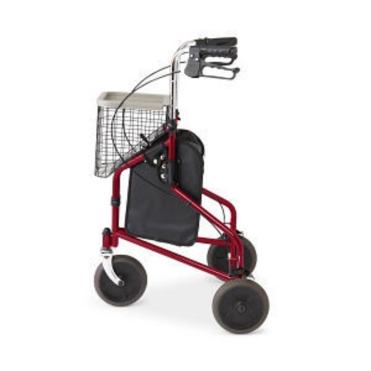 MEDLINE THREE WHEELED STEEL ROLLATOR