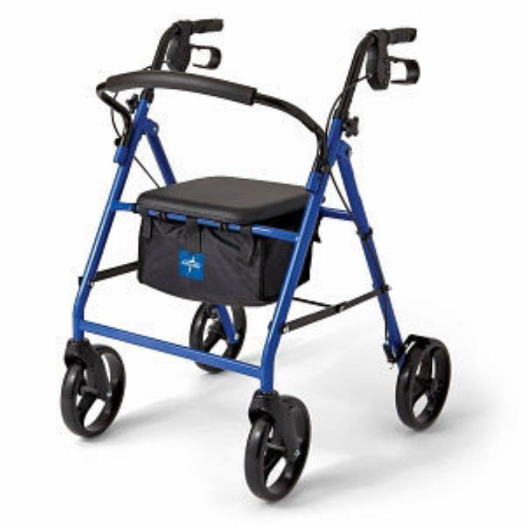 MEDLINE BASIC STEEL ROLLATOR WITH 8" WHEELS