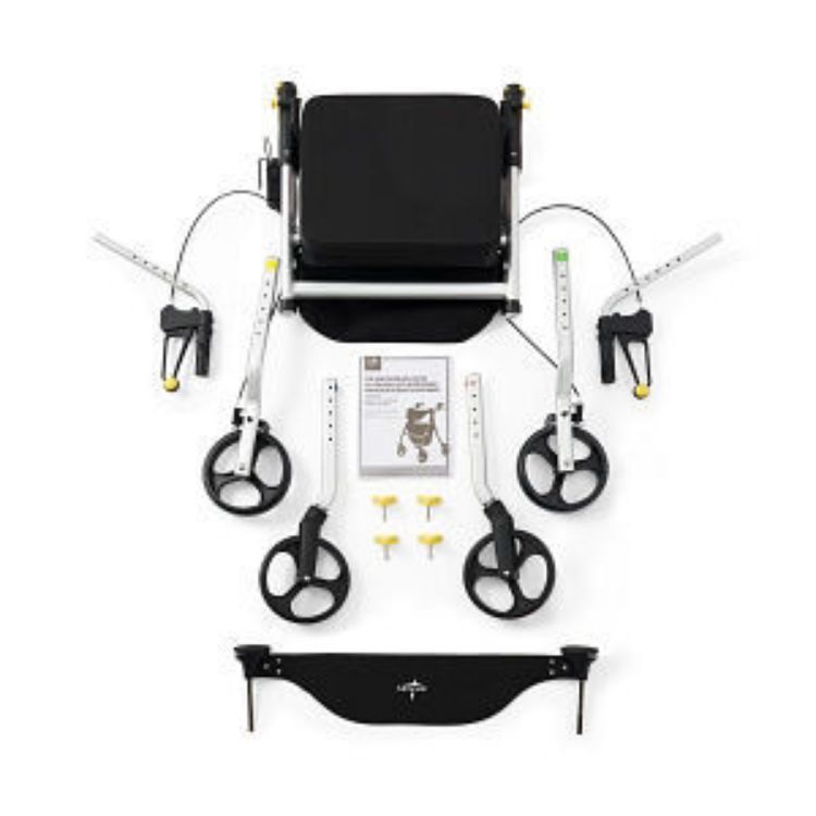 MEDLINE EMPOWER ROLLATOR WITH 8" WHEELS