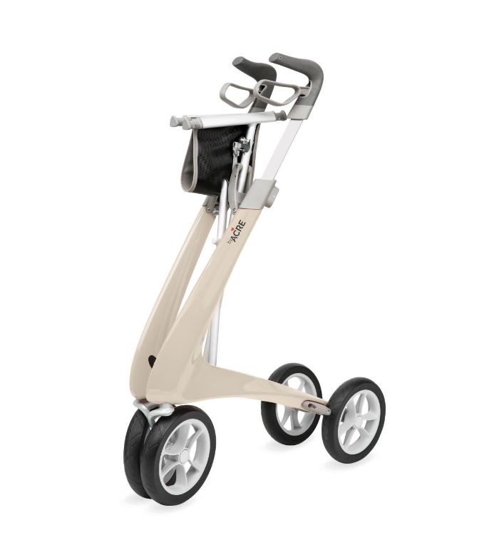 BYACRE ULTRALIGHT CARBON FIBER ROLLATOR, COMPACT SEAT