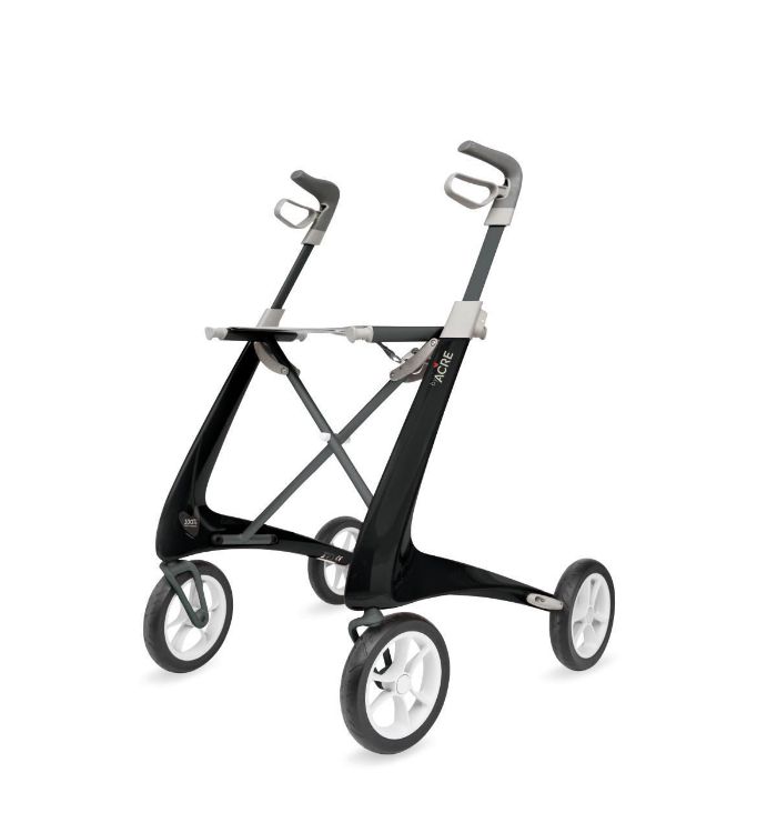 BYACRE ULTRALIGHT CARBON FIBER ROLLATOR, COMPACT SEAT