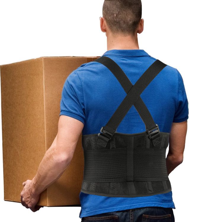 Industrial Back W/Removable Suspenders (Black/White Only) S - Xlarge