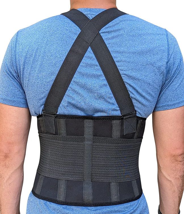 Industrial Back W/Removable Suspenders (Black/White Only) S - Xlarge