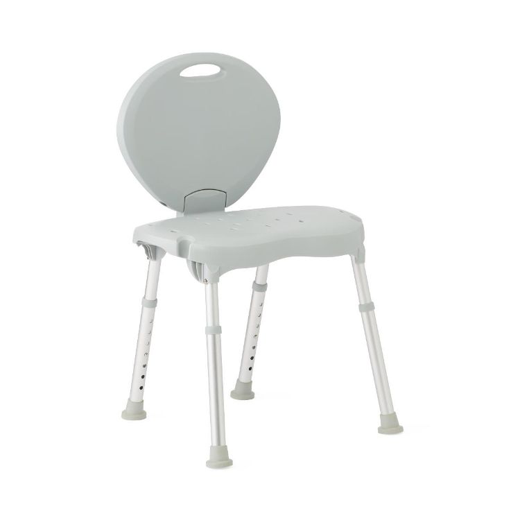 Medline Folding Shower Chair with Backrest