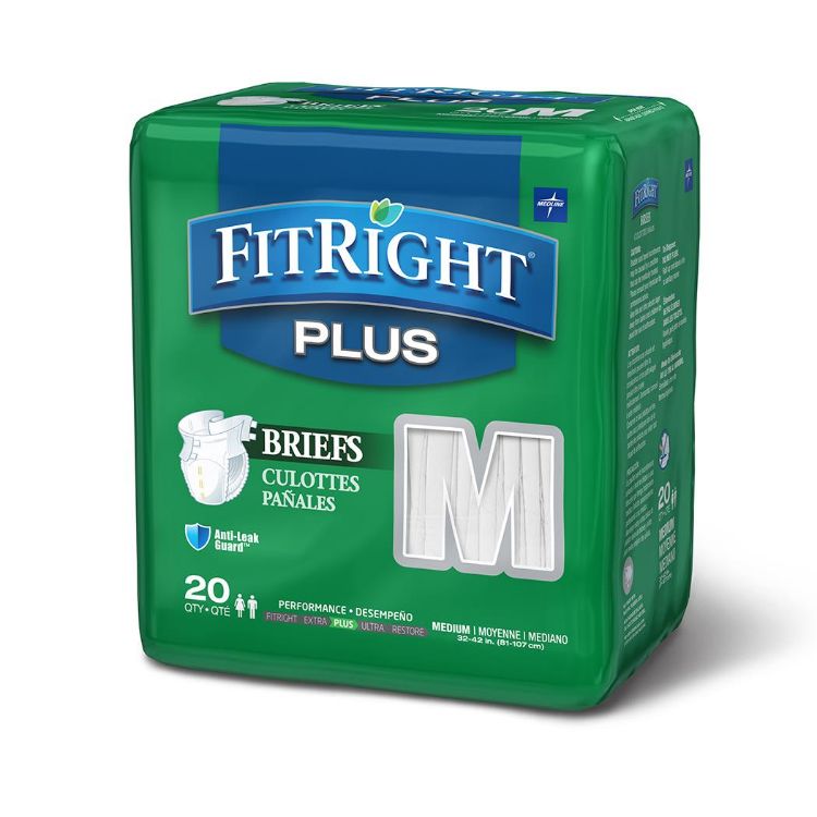 Medline FitRight Plus Adult Incontinence Briefs