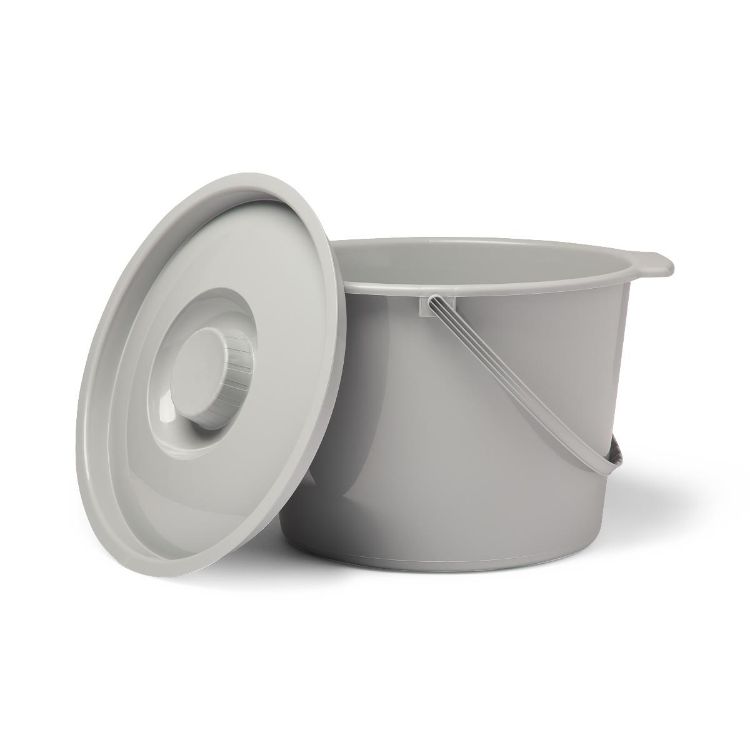 Medline Guardian Commode Bucket with Lid