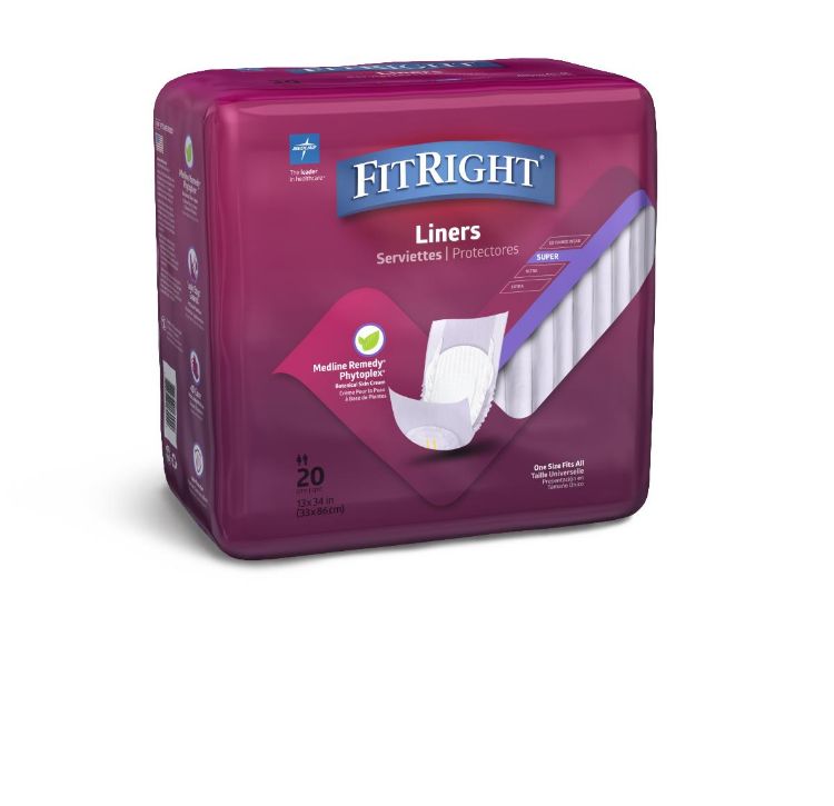 Medline FitRight Shaped Incontinence Liner