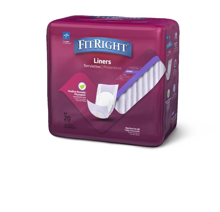 Medline FitRight Shaped Incontinence Liner