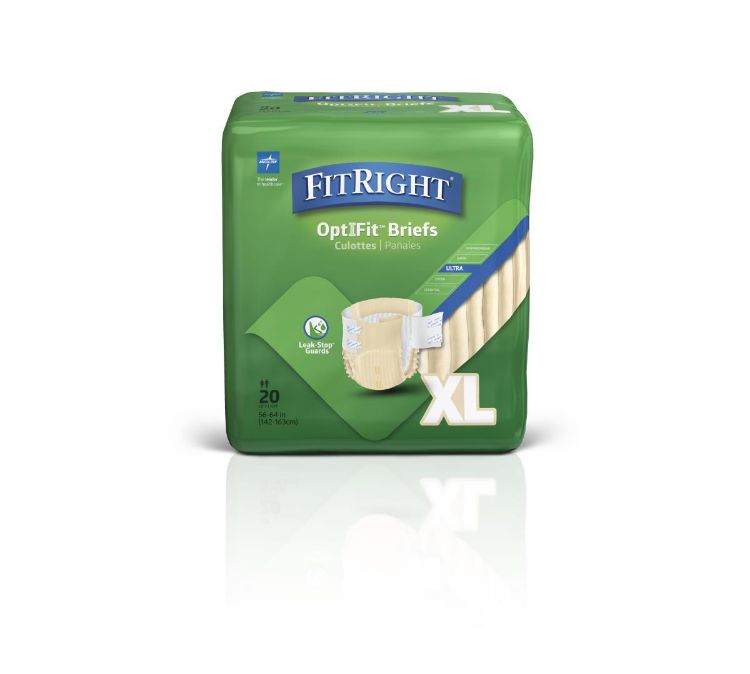 Medline FitRight Ultra Adult Incontinence Briefs XLG