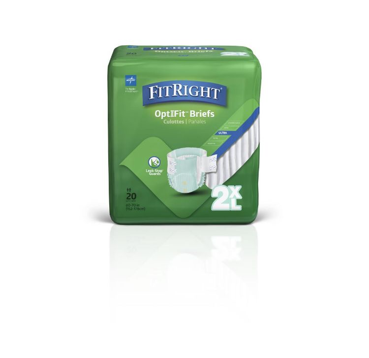 Medline FitRight Ultra Adult Incontinence Briefs 2XL
