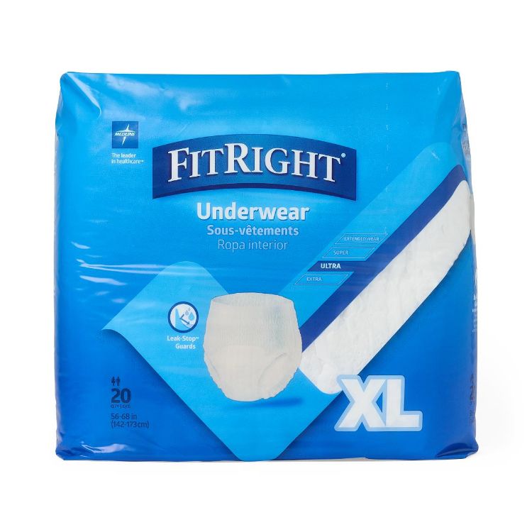 Medline FitRight Ultra Incontinence Protective Underwear XL