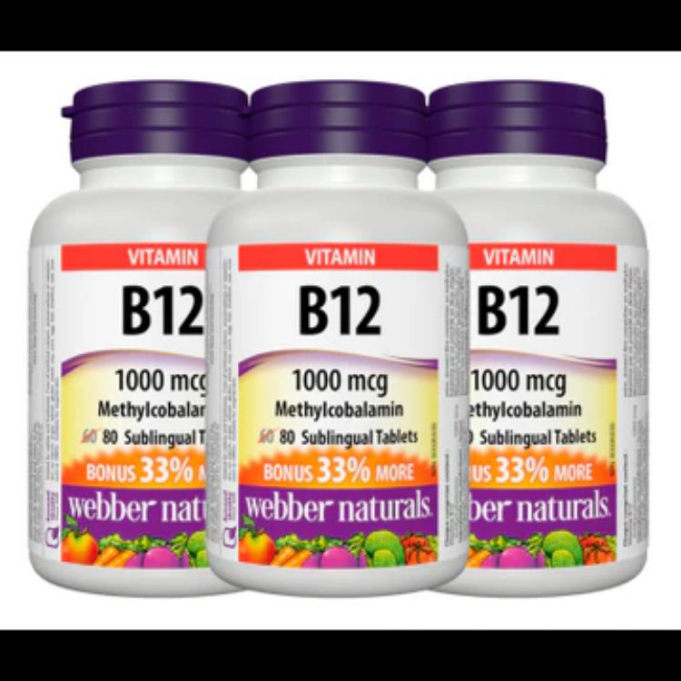 Vitamin B12 Sublingual Tablets 1000Mcg Webber